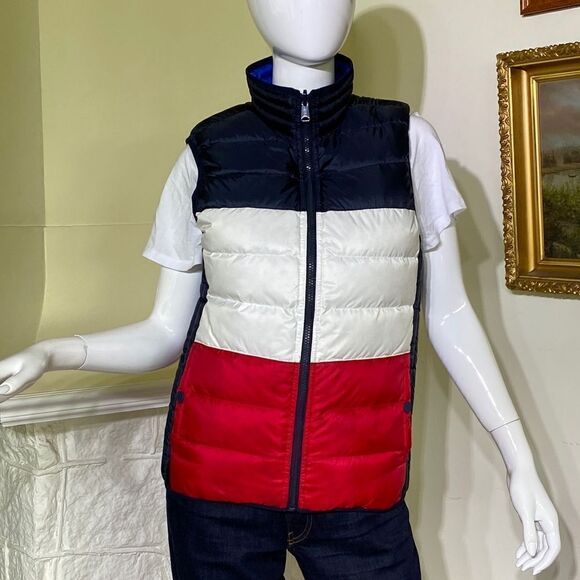 Tommy Hilfiger Reversible Down Puffer Vest - Picture 2 of 16